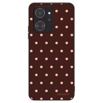 Etui na Honor X7a - Peach Dots & Chocolate