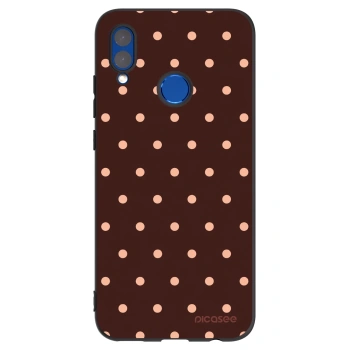 Etui na Huawei P Smart 2019 - Peach Dots & Chocolate