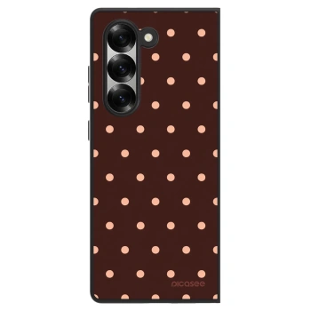 Etui na Samsung Galaxy Z Fold6 5G - Peach Dots & Chocolate