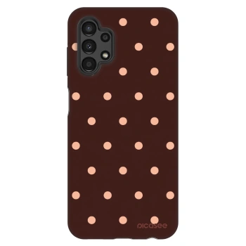 Etui na Samsung Galaxy A13 4G A135 - Peach Dots & Chocolate