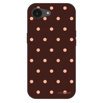 Etui na Apple iPhone 16e - Peach Dots & Chocolate