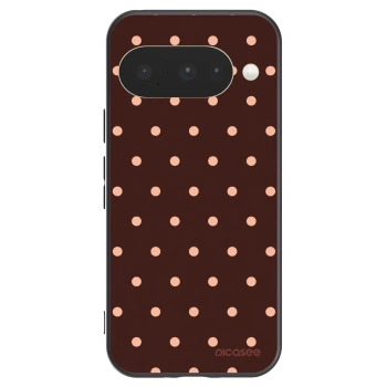 Etui na Google Pixel 10 - Peach Dots & Chocolate
