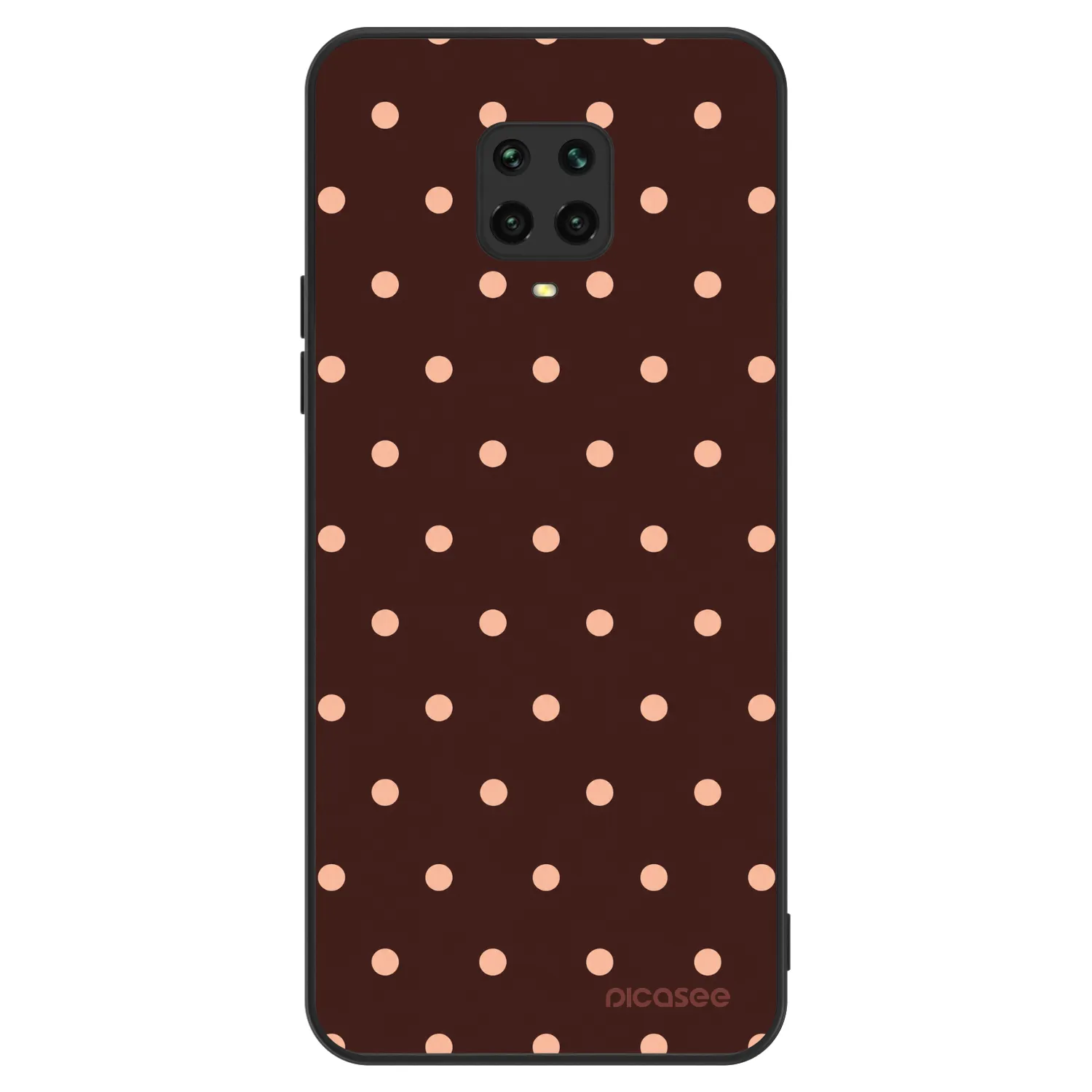 Picasee ULTIMATE CASE na Xiaomi Redmi Note 9 Pro - Peach Dots & Chocolate