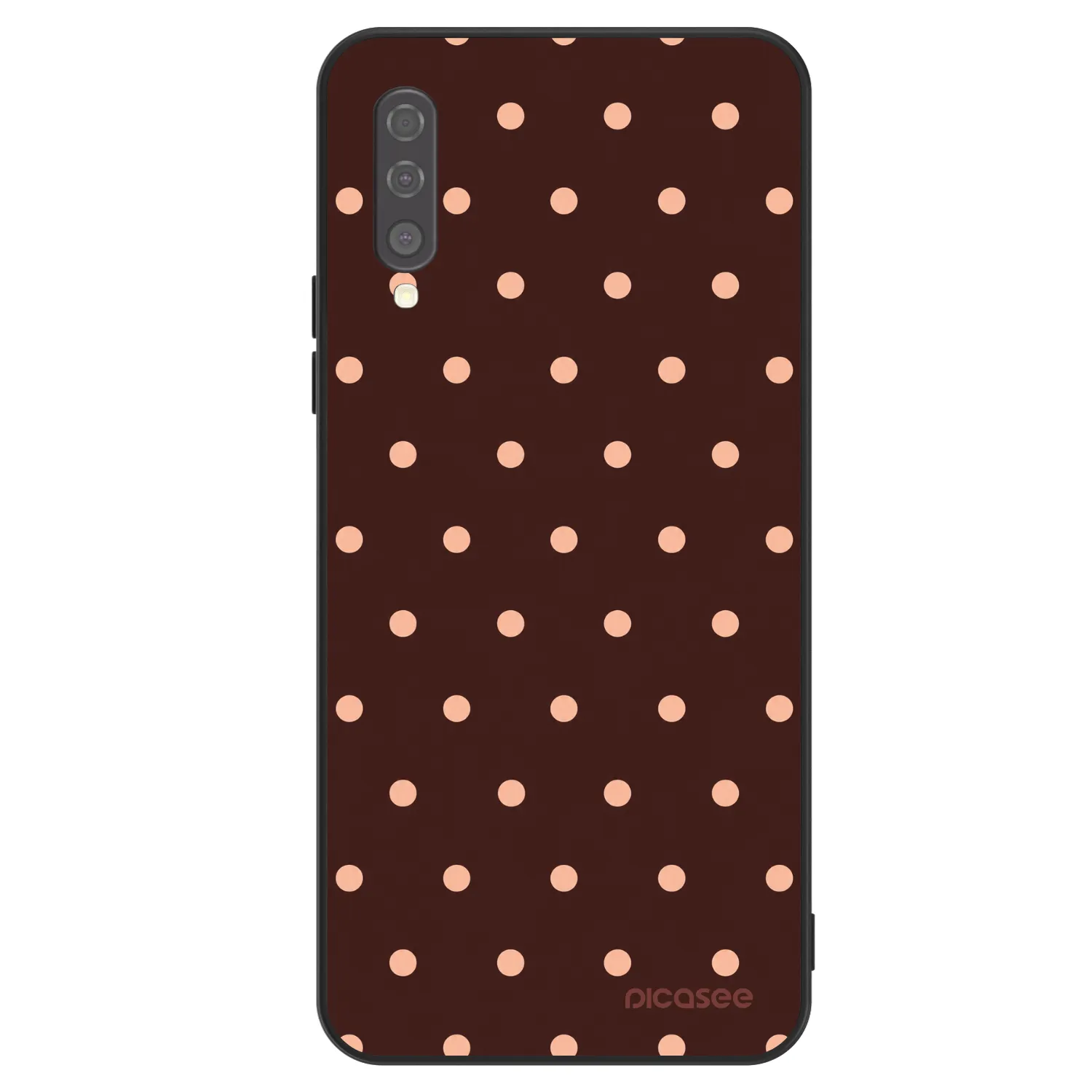 Picasee ULTIMATE CASE na Samsung Galaxy A50 A505F - Peach Dots & Chocolate