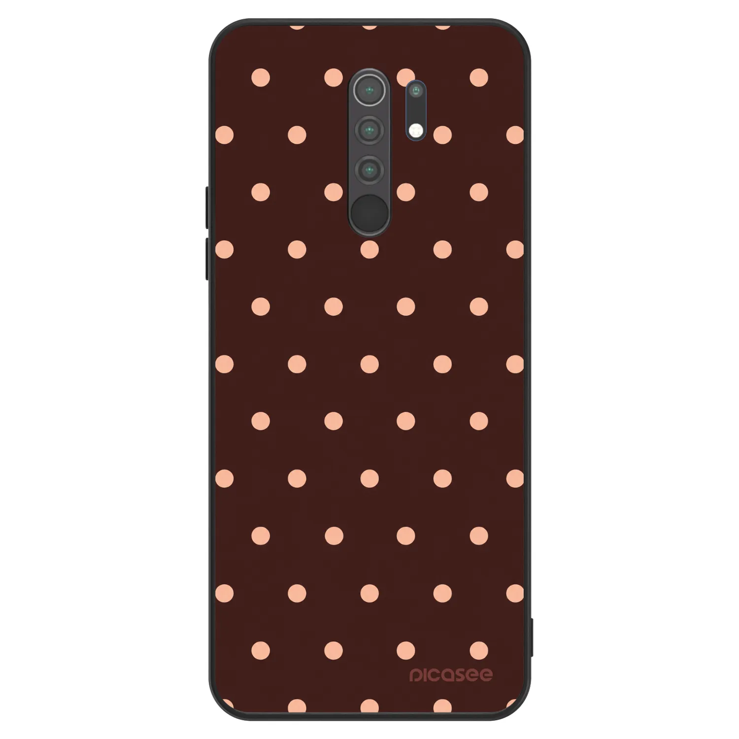 Picasee ULTIMATE CASE na Xiaomi Redmi 9 - Peach Dots & Chocolate