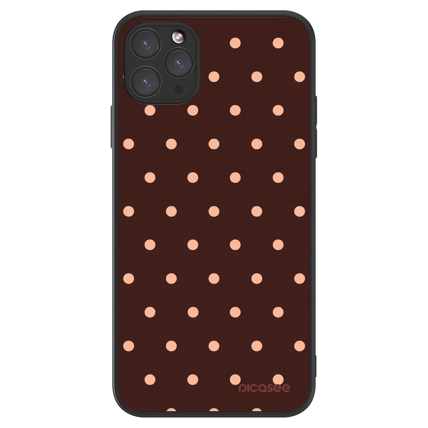 Picasee ULTIMATE CASE na Apple iPhone 11 Pro Max - Peach Dots & Chocolate