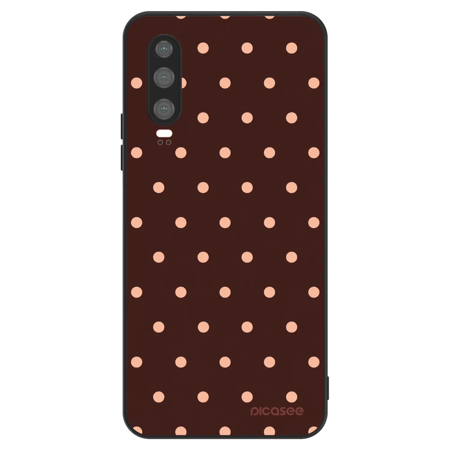 Picasee ULTIMATE CASE na Huawei P30 - Peach Dots & Chocolate