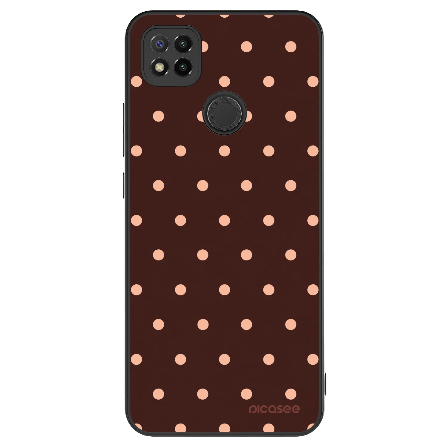 Picasee ULTIMATE CASE na Xiaomi Redmi 9C - Peach Dots & Chocolate