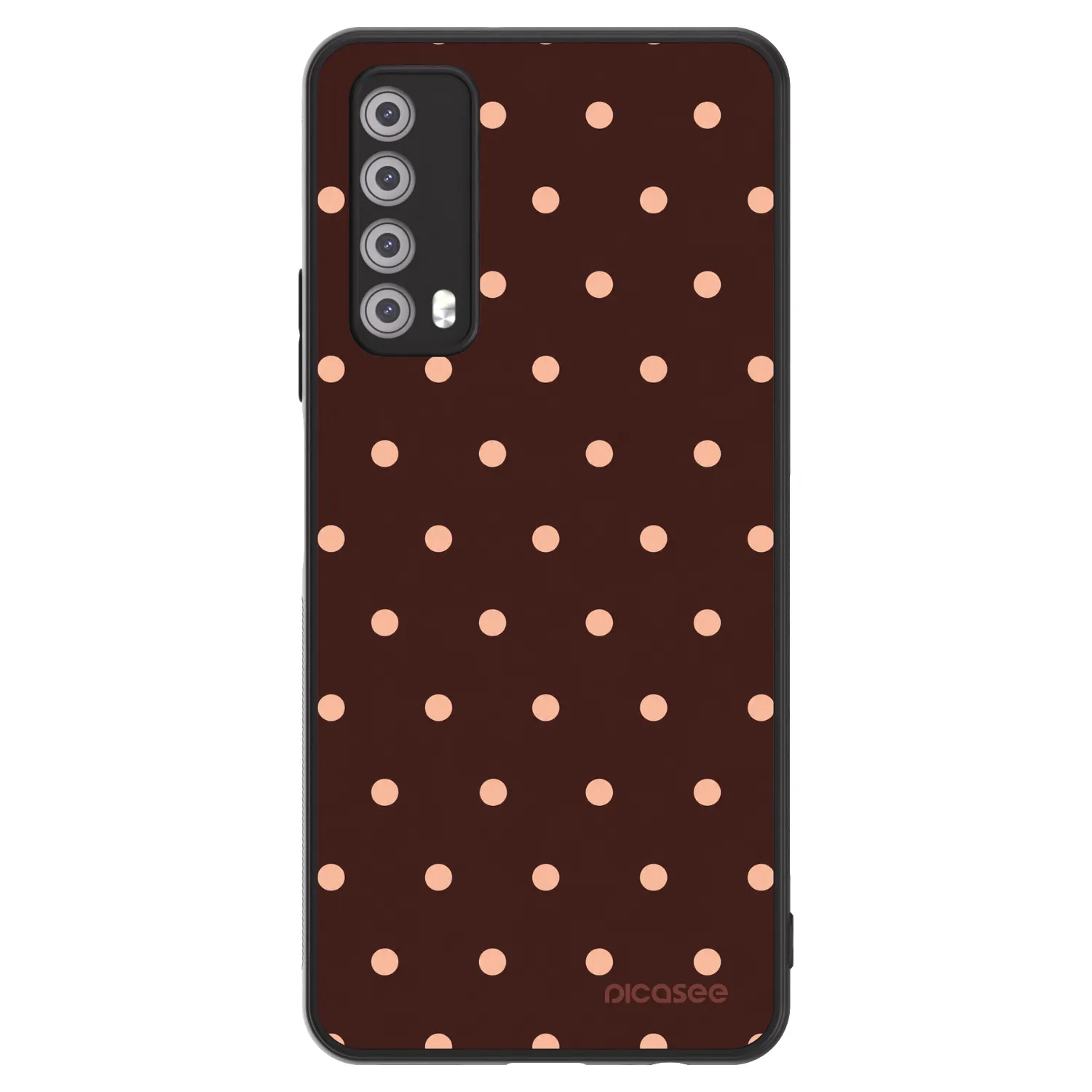Picasee ULTIMATE CASE na Huawei P Smart 2021 - Peach Dots & Chocolate