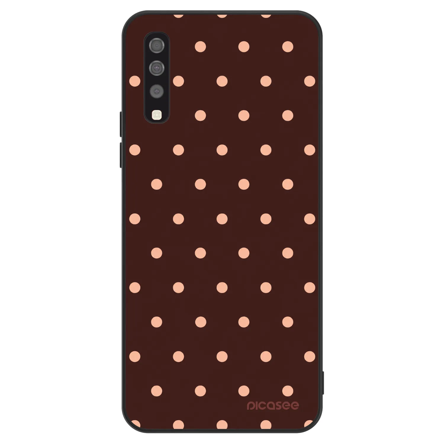 Picasee ULTIMATE CASE na Samsung Galaxy A70 A705F - Peach Dots & Chocolate