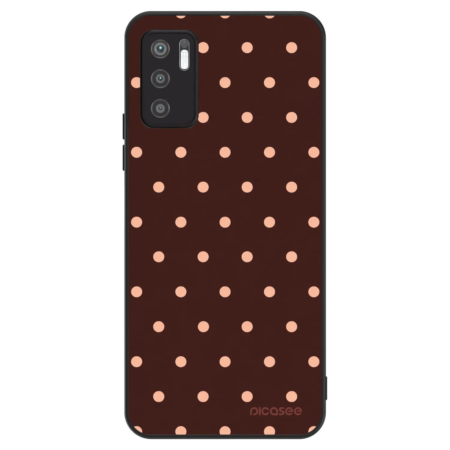 Picasee ULTIMATE CASE na Xiaomi Redmi Note 10 5G - Peach Dots & Chocolate