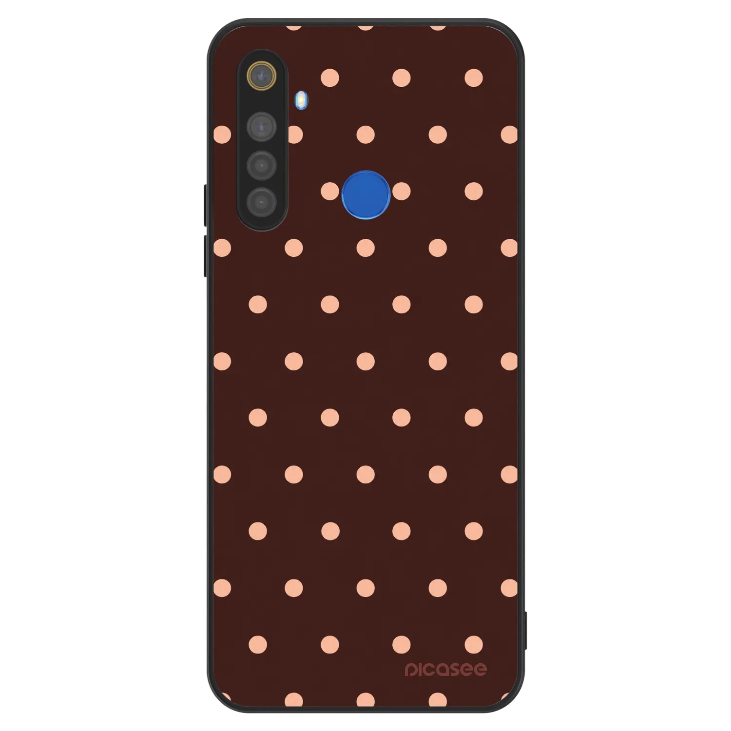 Picasee ULTIMATE CASE na Realme 5 - Peach Dots & Chocolate