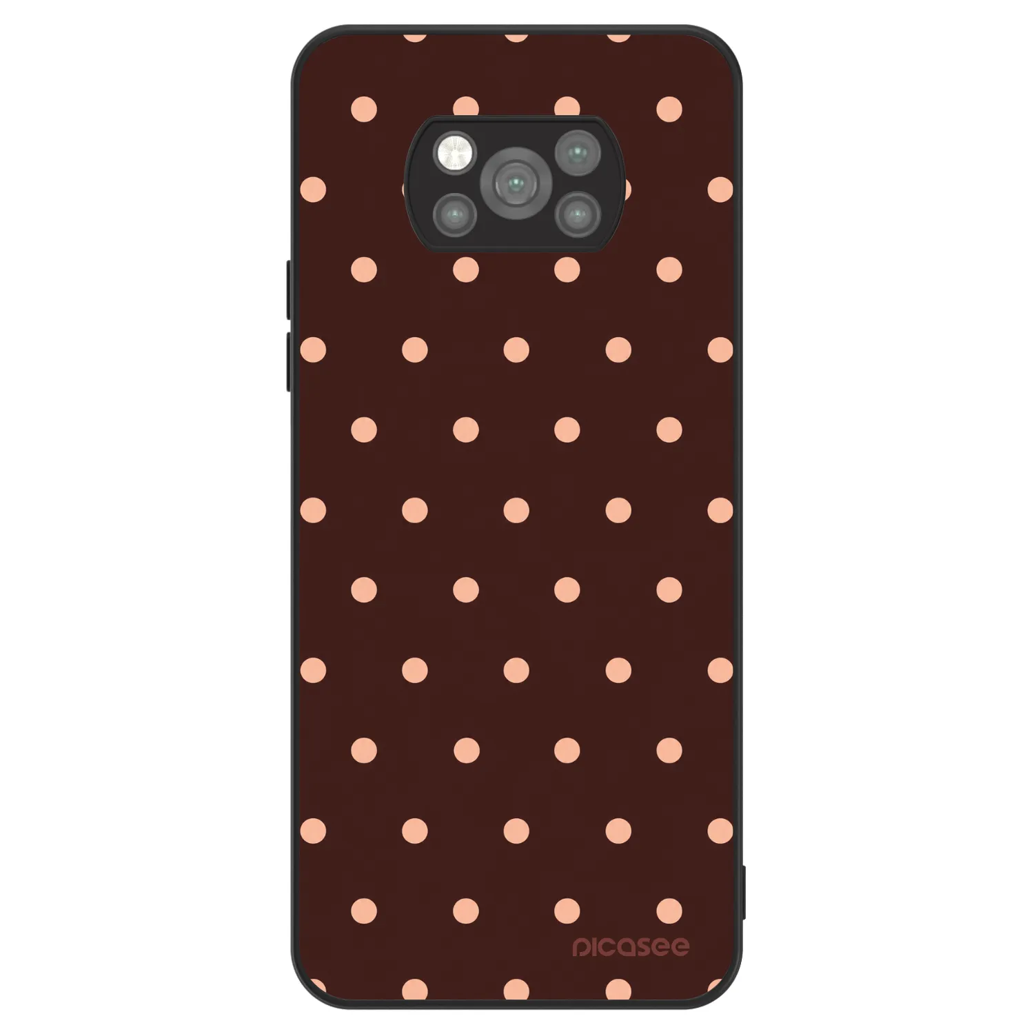 Picasee ULTIMATE CASE na Xiaomi Poco X3 Pro - Peach Dots & Chocolate