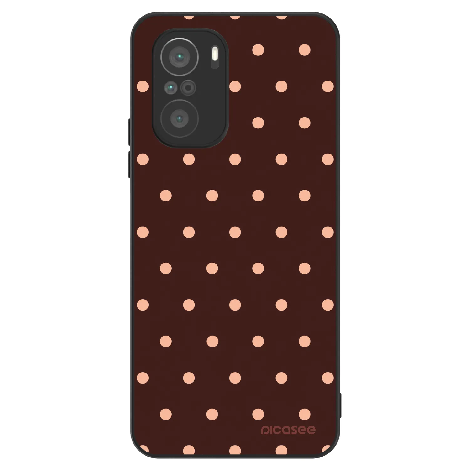 Picasee ULTIMATE CASE na Xiaomi Poco F3 - Peach Dots & Chocolate