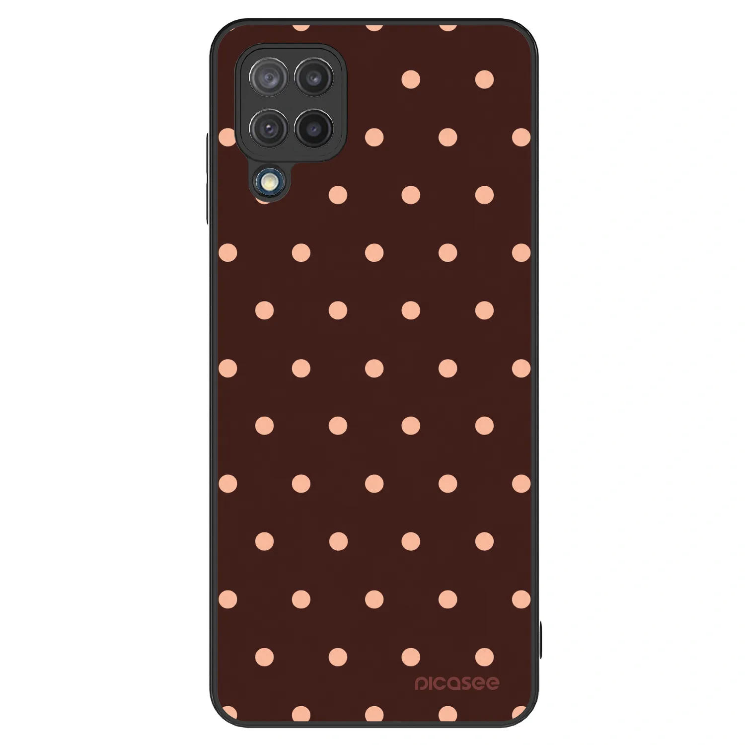 Picasee ULTIMATE CASE na Samsung Galaxy M12 M127F - Peach Dots & Chocolate