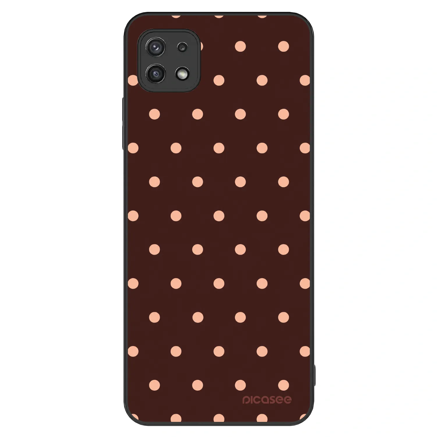 Picasee ULTIMATE CASE na Samsung Galaxy A22 A226B 5G - Peach Dots & Chocolate