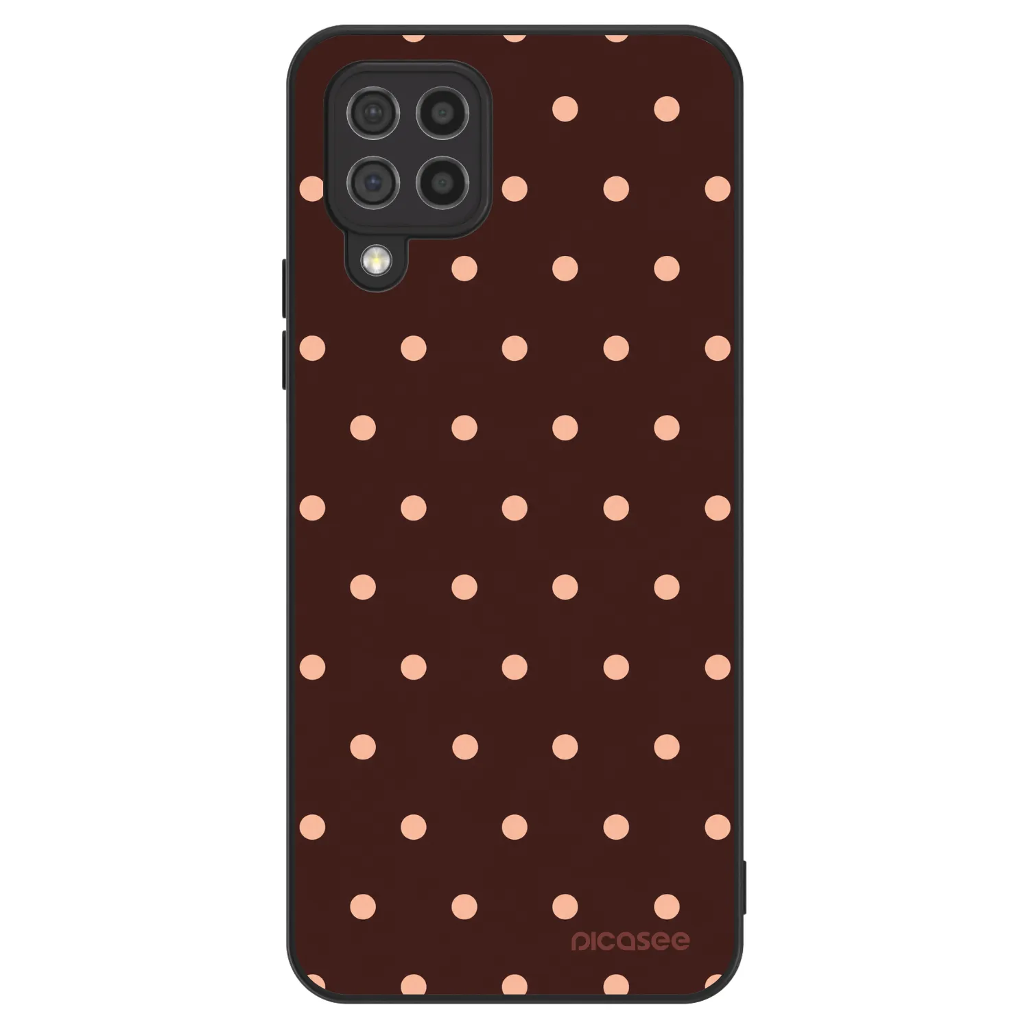 Picasee ULTIMATE CASE na Samsung Galaxy A22 A225F 4G - Peach Dots & Chocolate