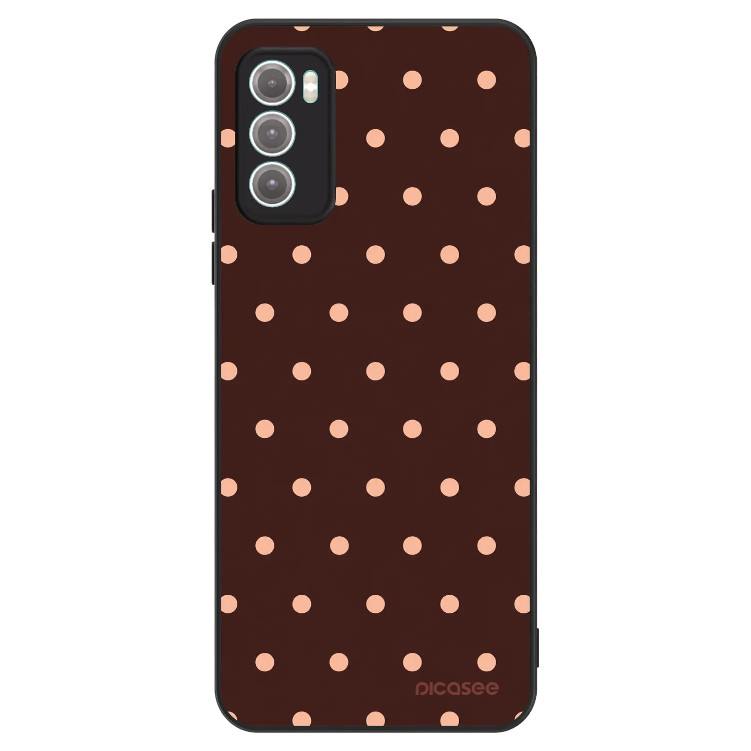 Picasee ULTIMATE CASE na Motorola Moto G60 - Peach Dots & Chocolate