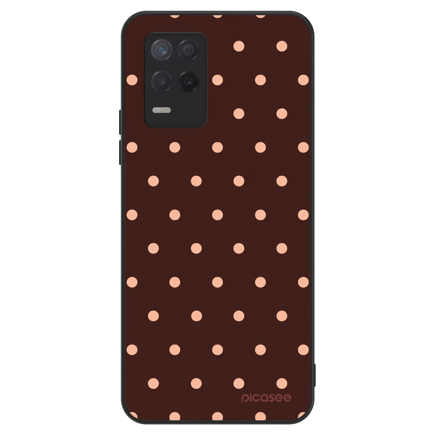 Picasee ULTIMATE CASE na Realme 8 5G - Peach Dots & Chocolate