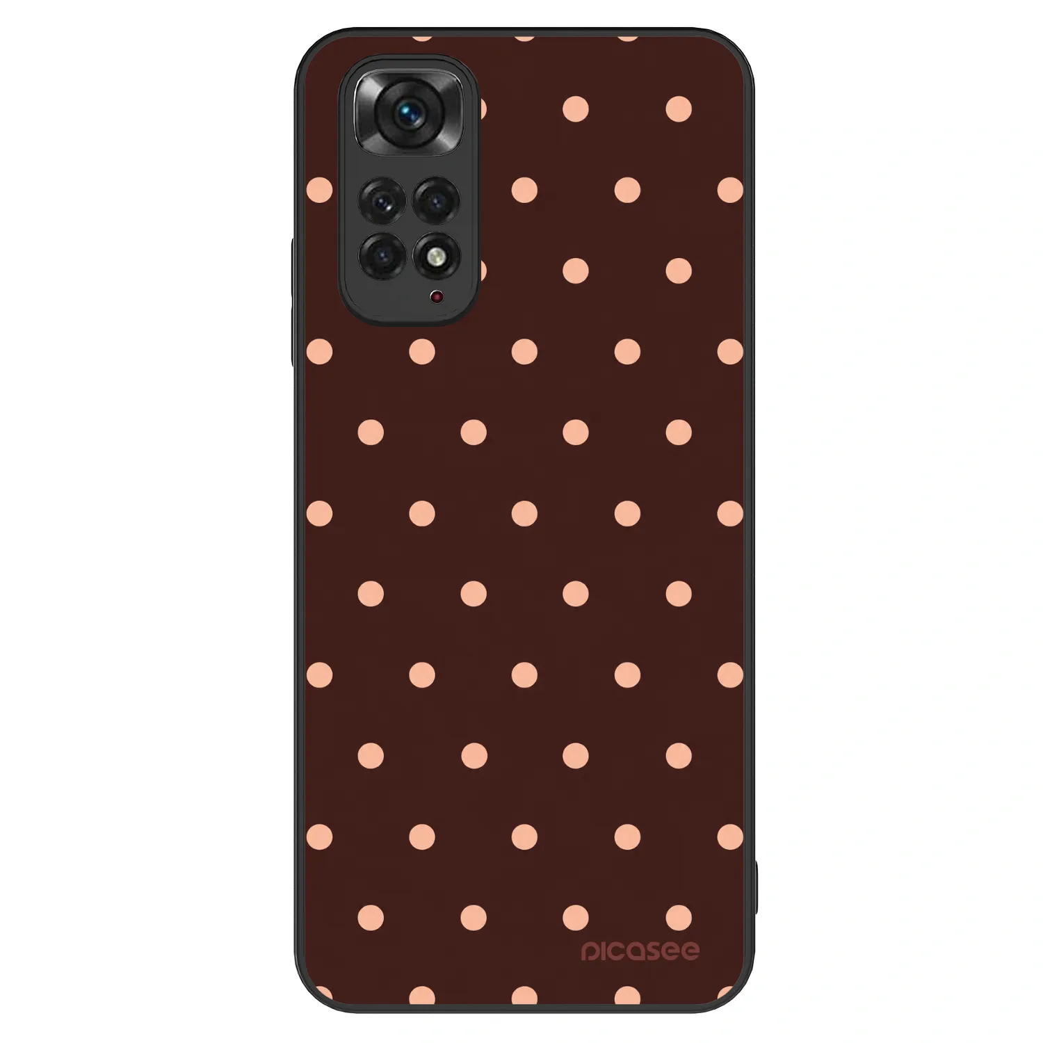 Picasee ULTIMATE CASE na Xiaomi Redmi Note 11S 4G - Peach Dots & Chocolate