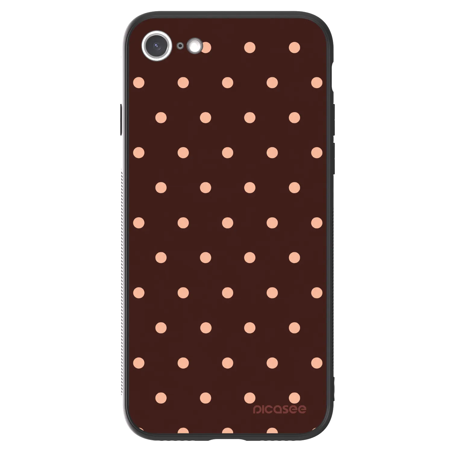 Picasee ULTIMATE CASE na Apple iPhone SE 2022 - Peach Dots & Chocolate
