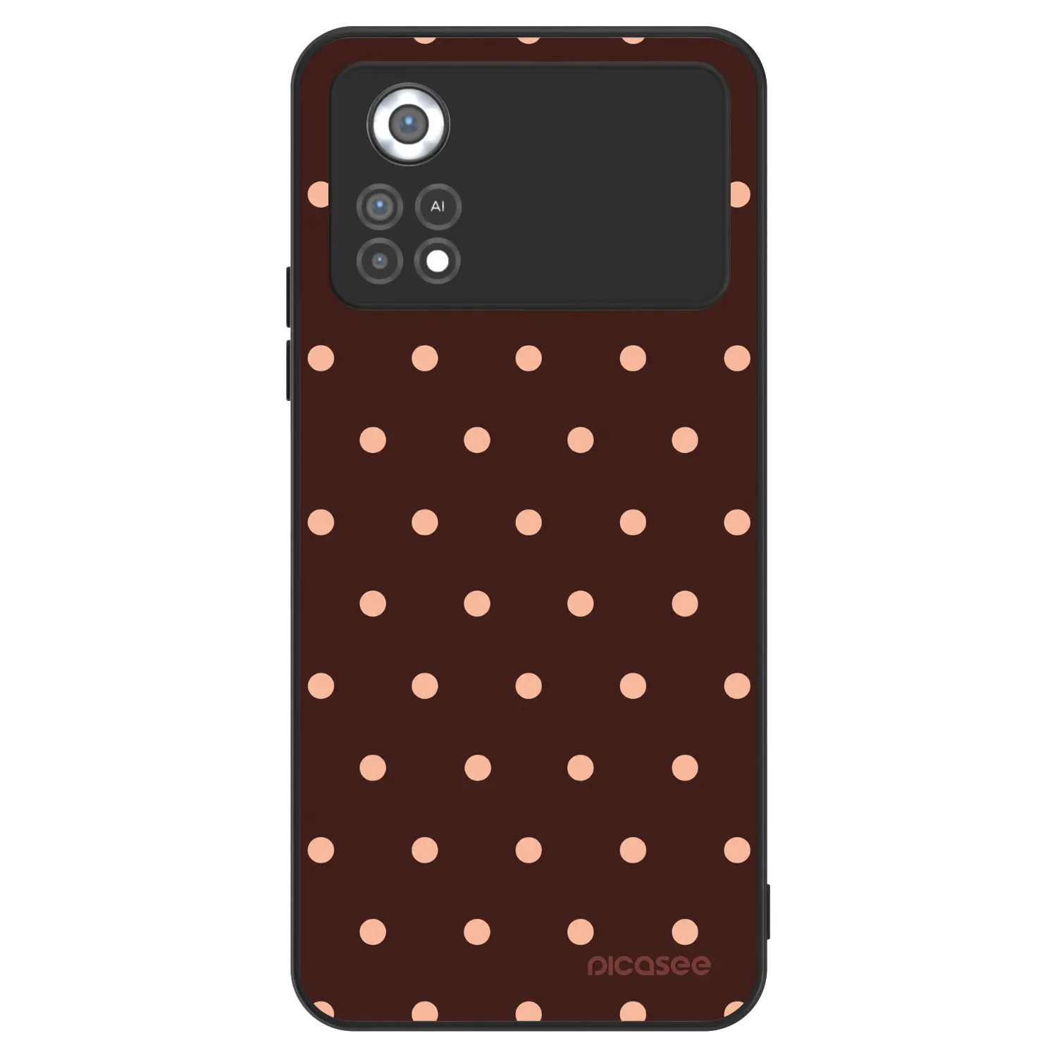 Picasee ULTIMATE CASE na Xiaomi Poco X4 Pro 5G - Peach Dots & Chocolate