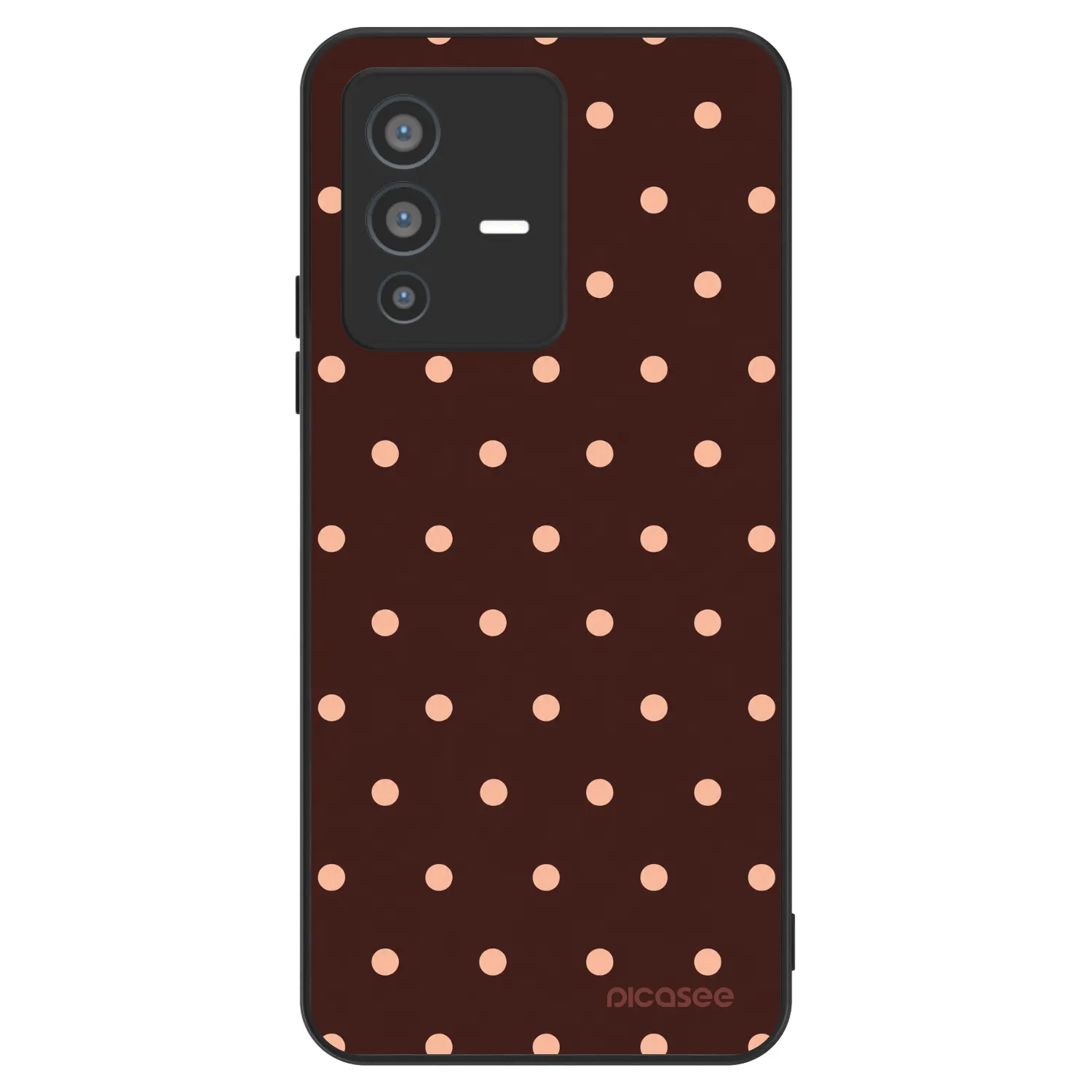 Picasee ULTIMATE CASE na Vivo V23 5G - Peach Dots & Chocolate
