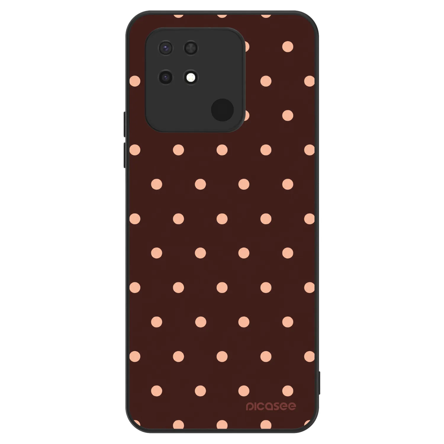Picasee ULTIMATE CASE na Xiaomi Redmi 10C - Peach Dots & Chocolate