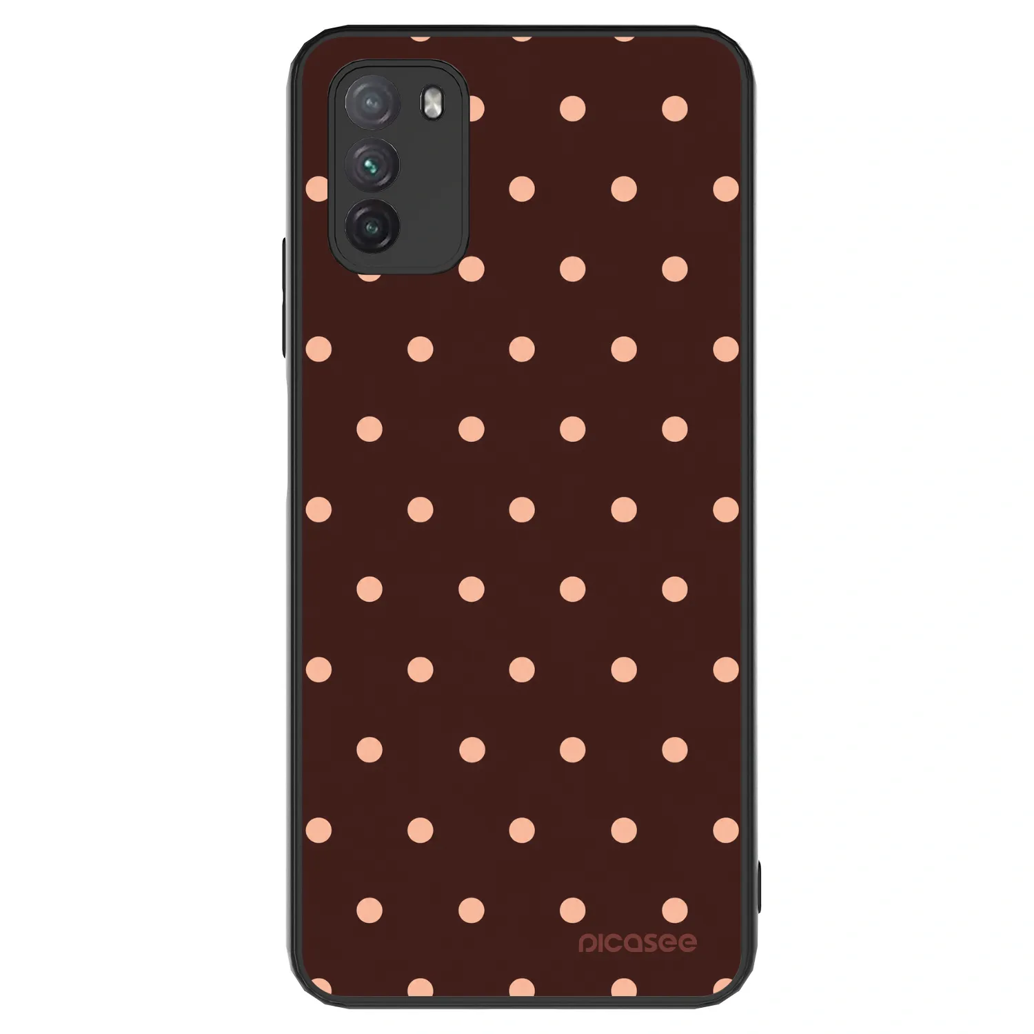 Picasee ULTIMATE CASE na Xiaomi Poco M3 - Peach Dots & Chocolate