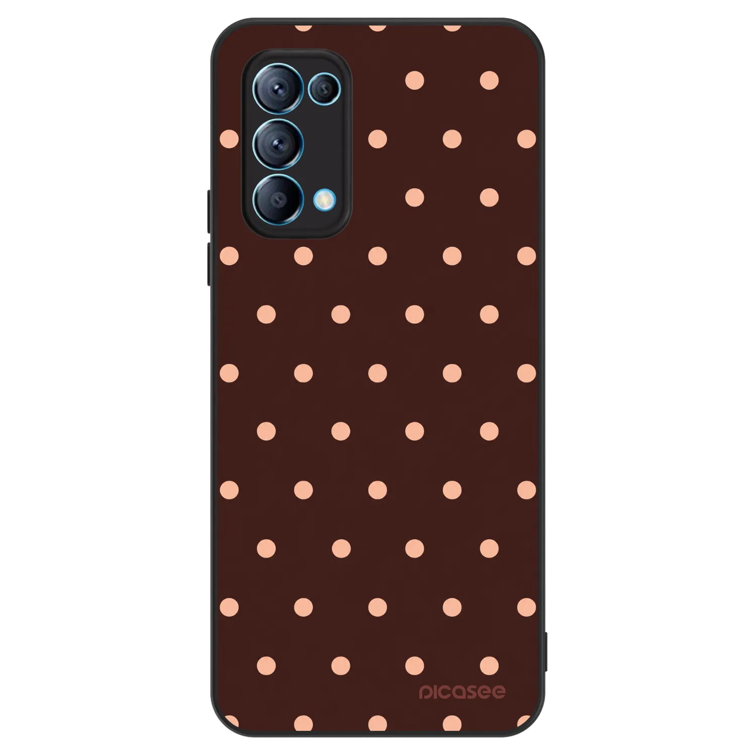 Picasee ULTIMATE CASE na OPPO Reno 5 5G - Peach Dots & Chocolate
