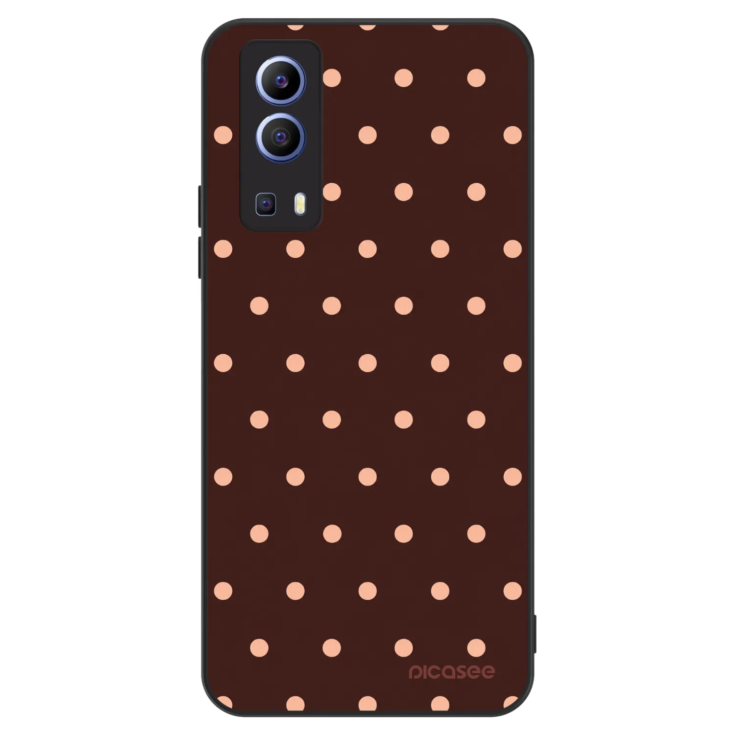 Picasee ULTIMATE CASE na Vivo Y52 5G - Peach Dots & Chocolate