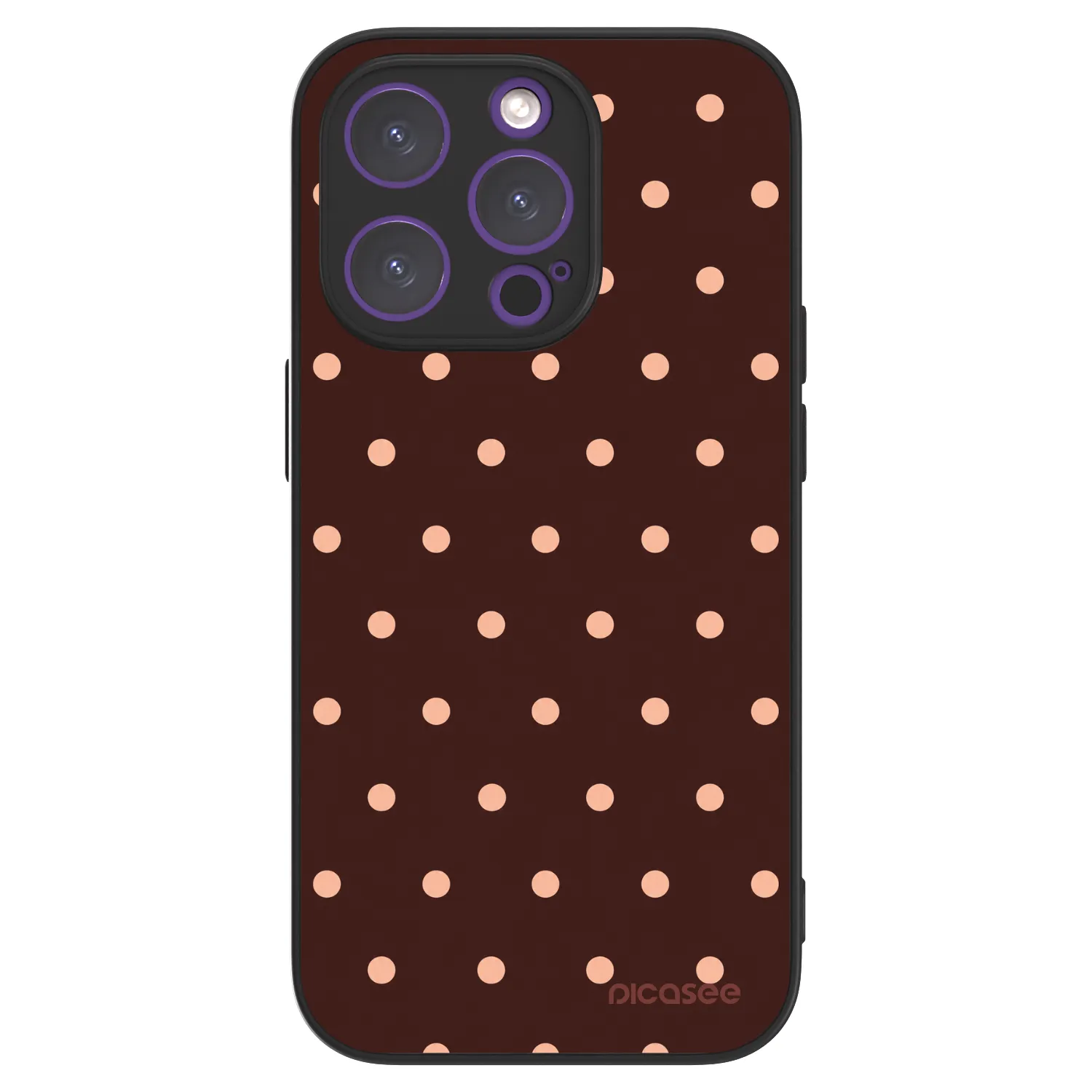Picasee ULTIMATE CASE na Apple iPhone 14 Pro - Peach Dots & Chocolate