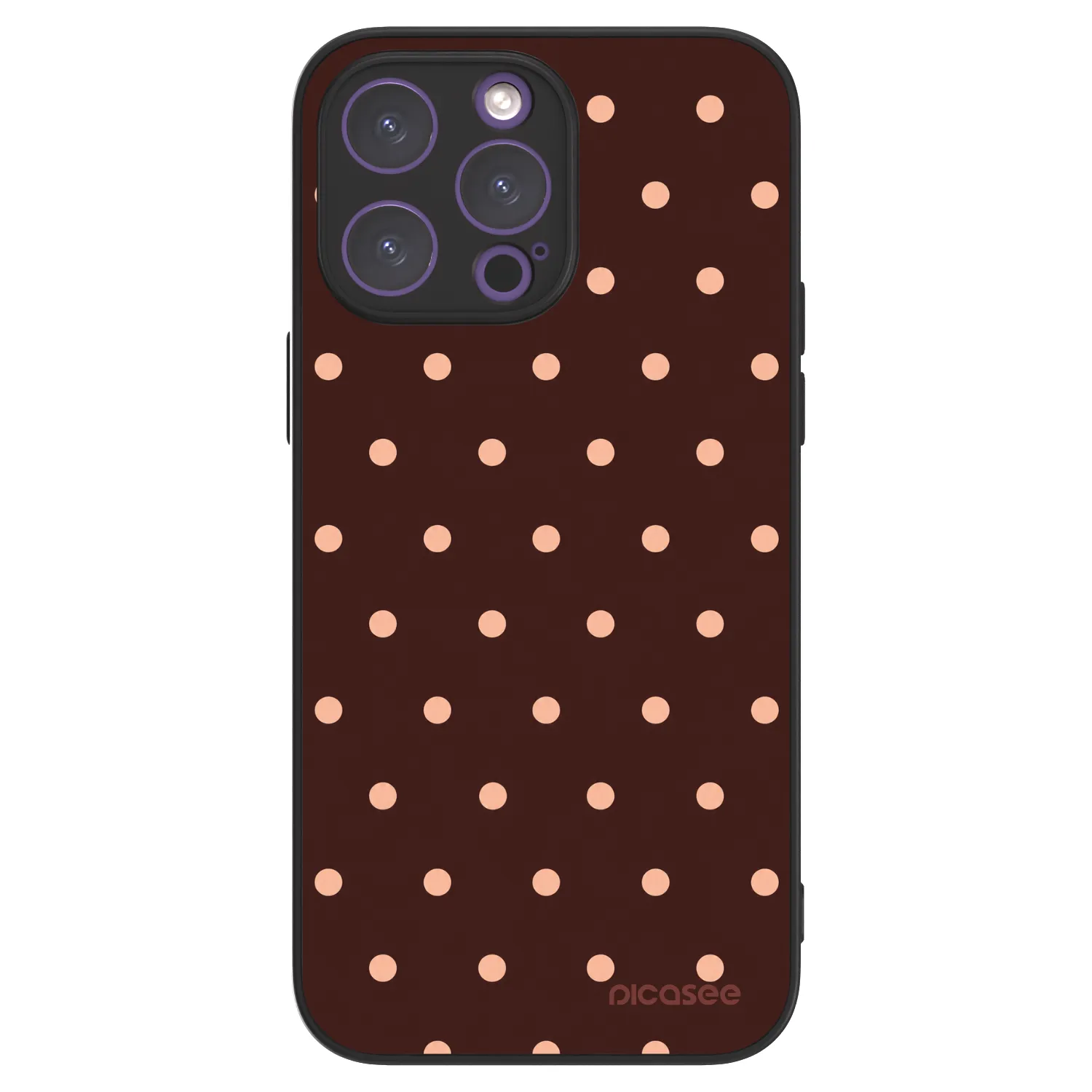 Picasee ULTIMATE CASE na Apple iPhone 14 Pro Max - Peach Dots & Chocolate