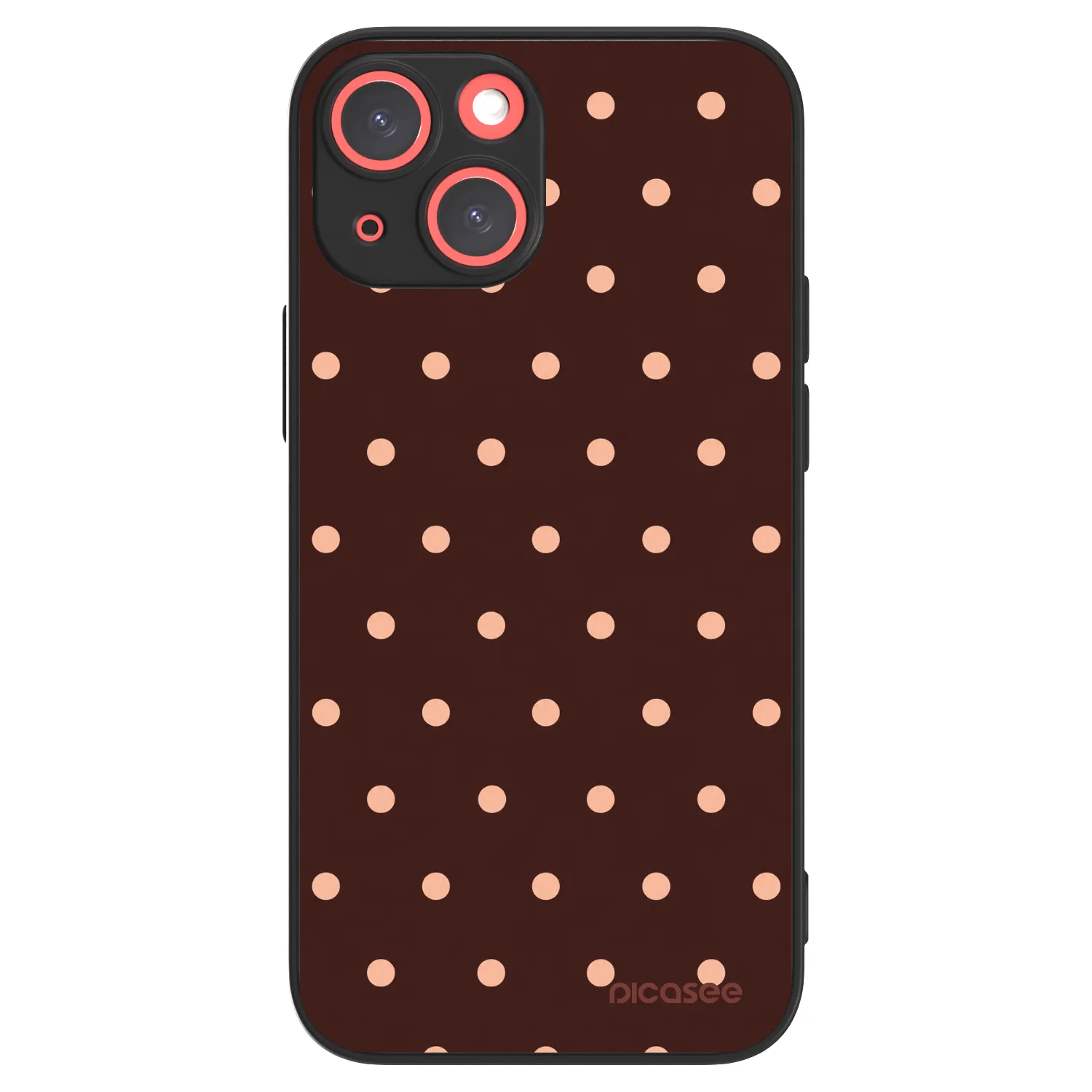 Picasee ULTIMATE CASE MagSafe pro Apple iPhone 13 mini - Peach Dots & Chocolate