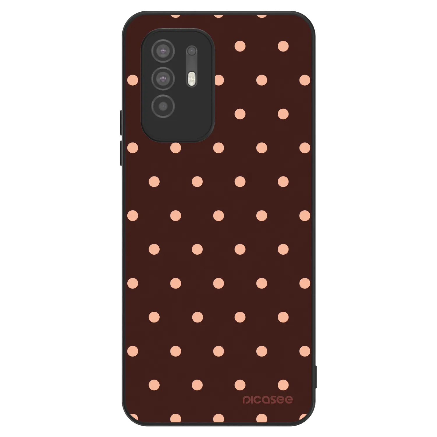 Picasee ULTIMATE CASE na OPPO A94 5G - Peach Dots & Chocolate
