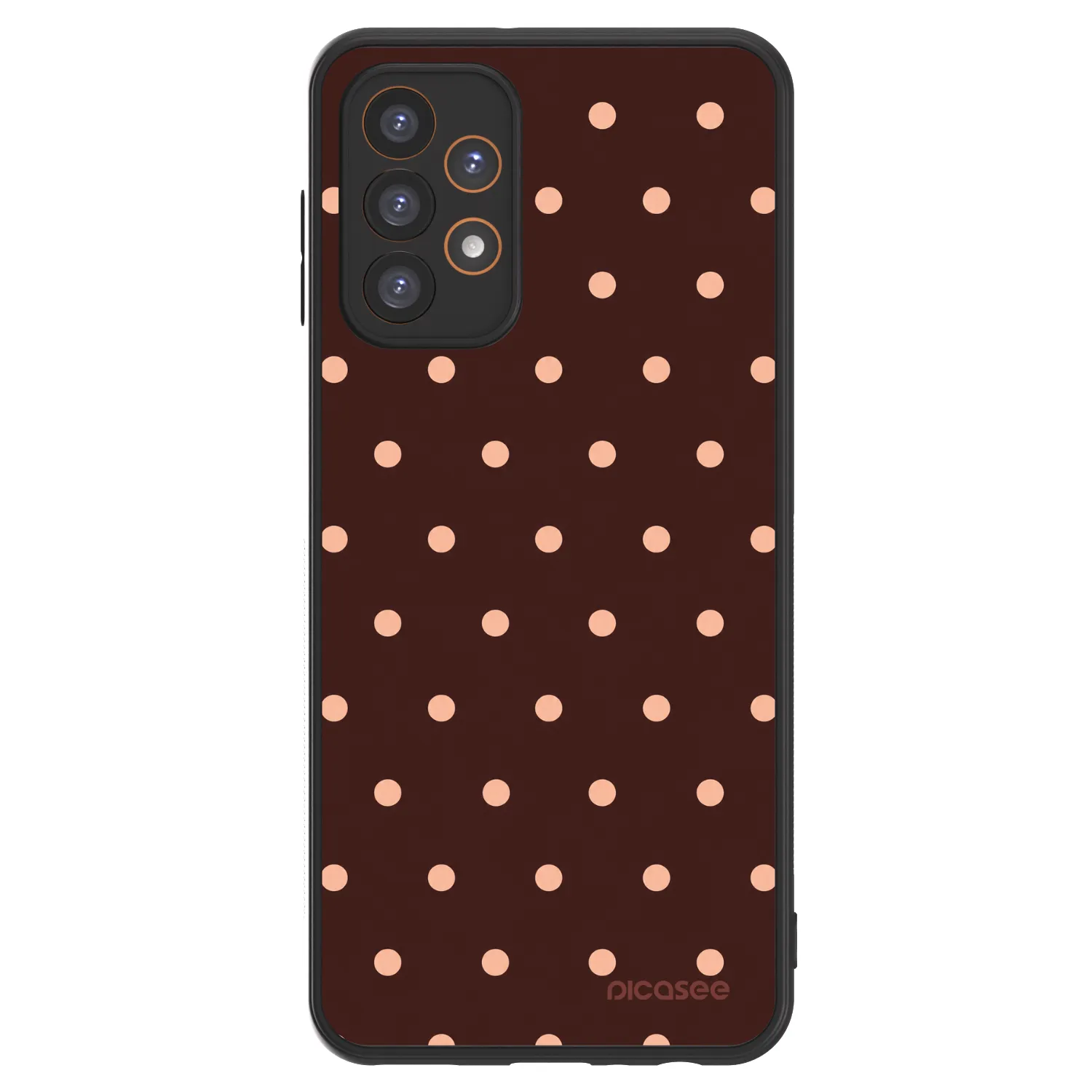 Picasee ULTIMATE CASE na Samsung Galaxy A23 A235F 4G - Peach Dots & Chocolate