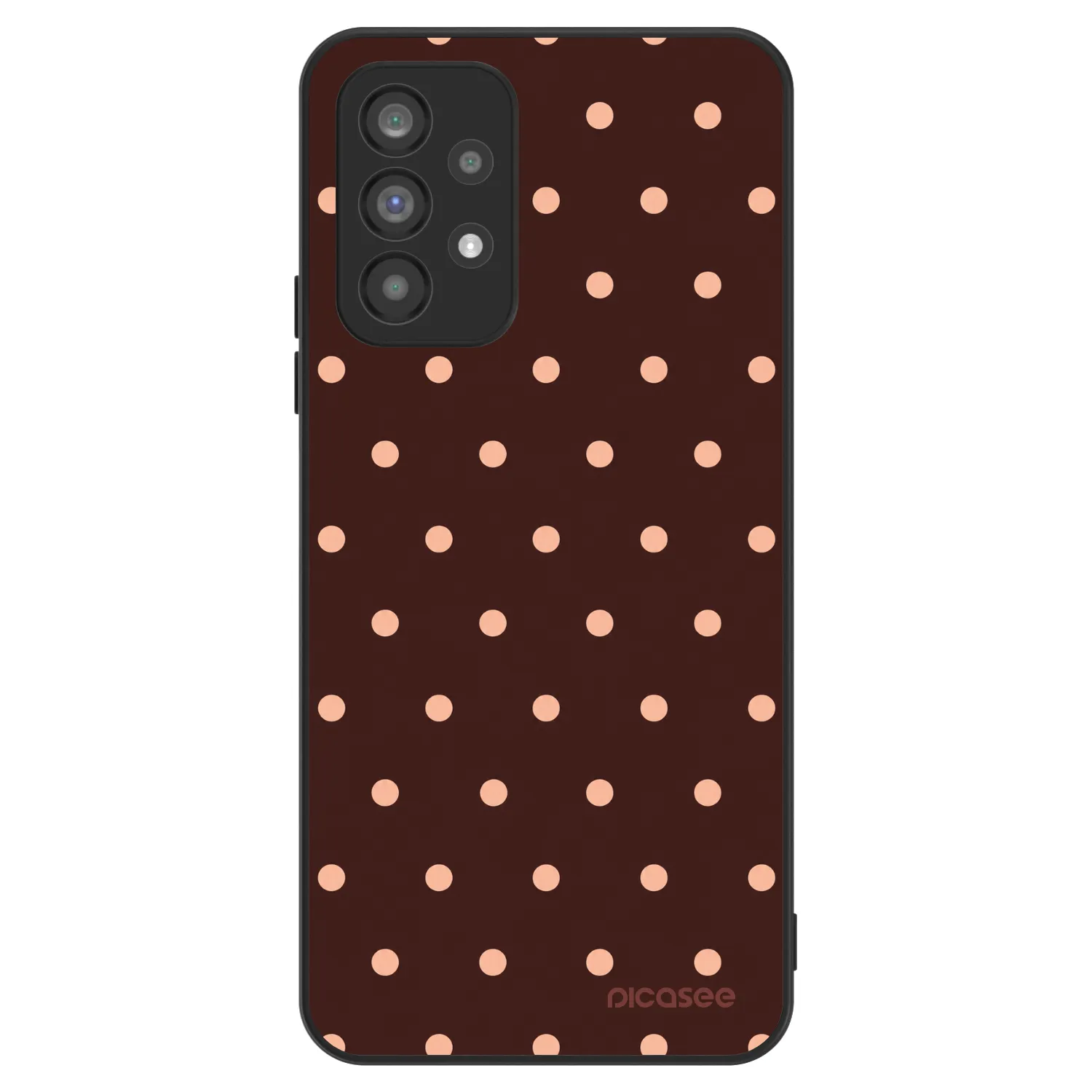 Picasee ULTIMATE CASE na Samsung Galaxy A73 5G - Peach Dots & Chocolate