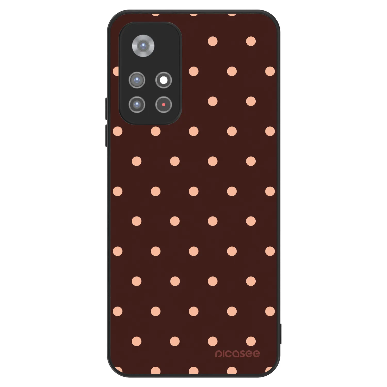 Picasee ULTIMATE CASE na Xiaomi Redmi Note 11S 5G - Peach Dots & Chocolate