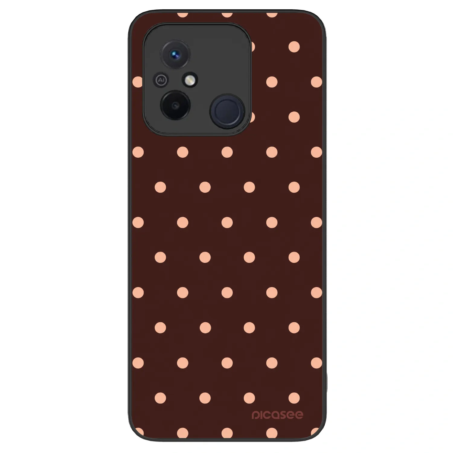Picasee ULTIMATE CASE na Xiaomi Redmi 12C - Peach Dots & Chocolate