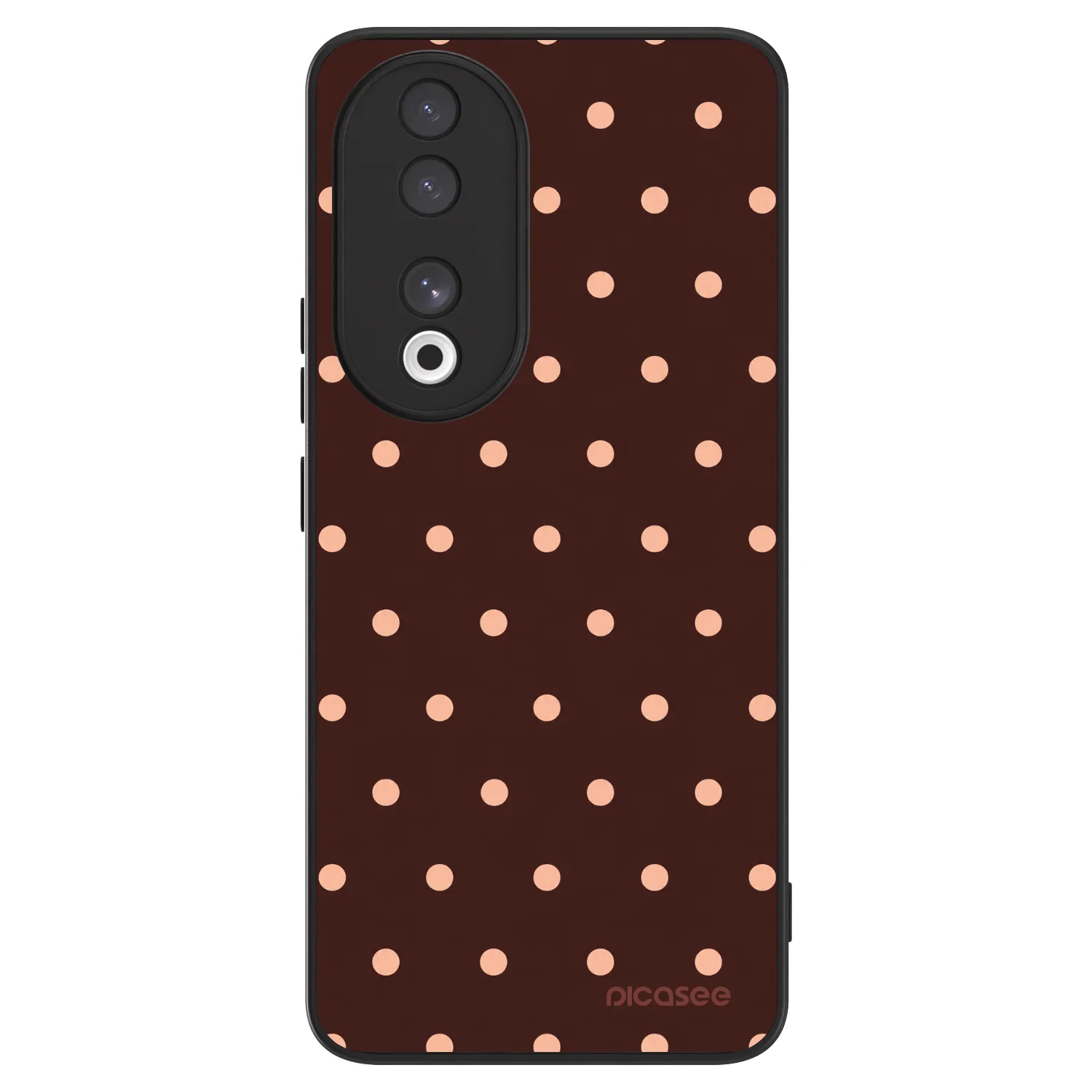 Picasee ULTIMATE CASE na Honor 90 5G - Peach Dots & Chocolate