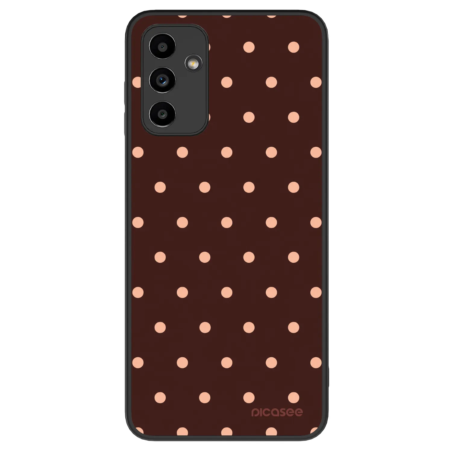 Picasee ULTIMATE CASE na Samsung Galaxy A04s A047F - Peach Dots & Chocolate