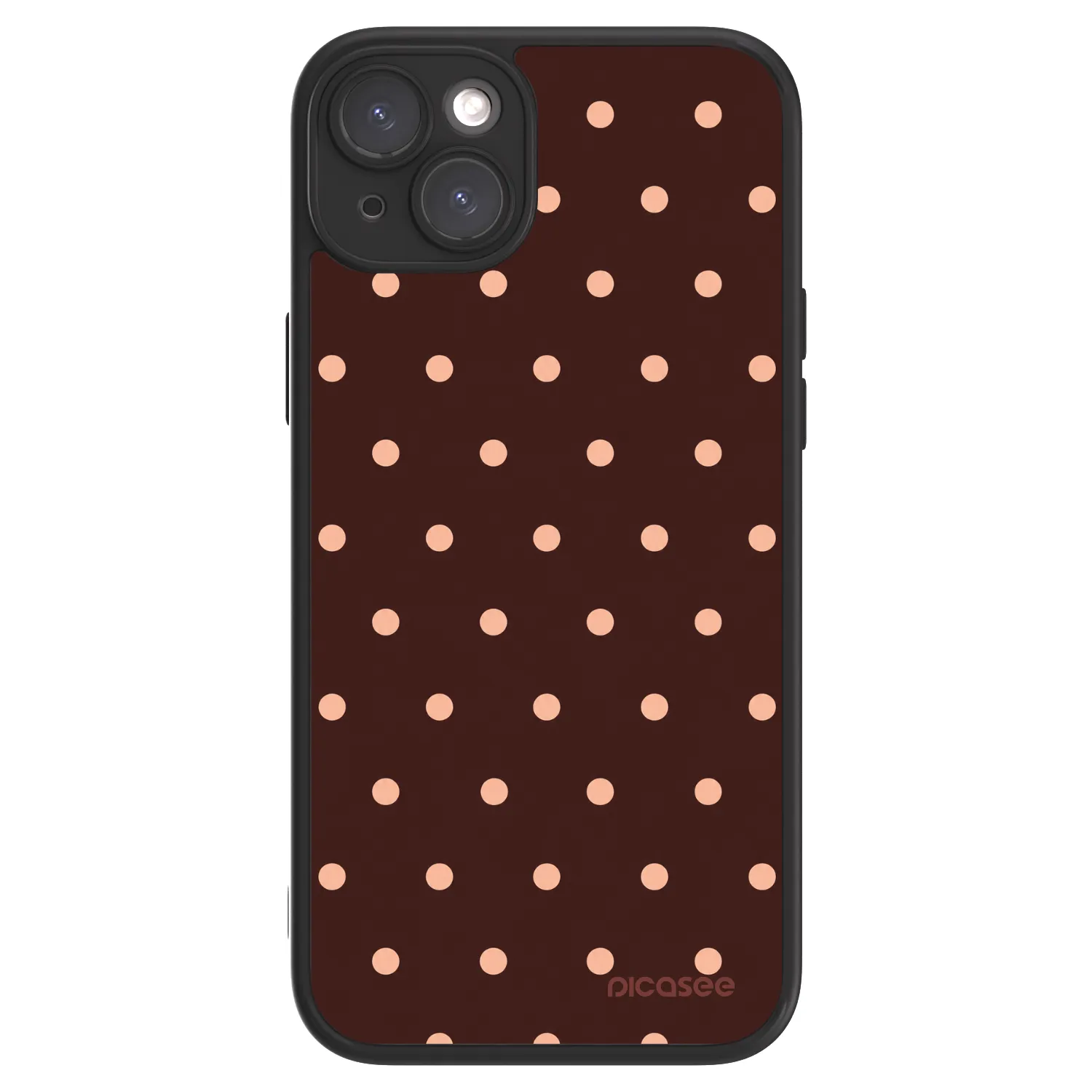 Picasee ULTIMATE CASE na Apple iPhone 15 Plus - Peach Dots & Chocolate