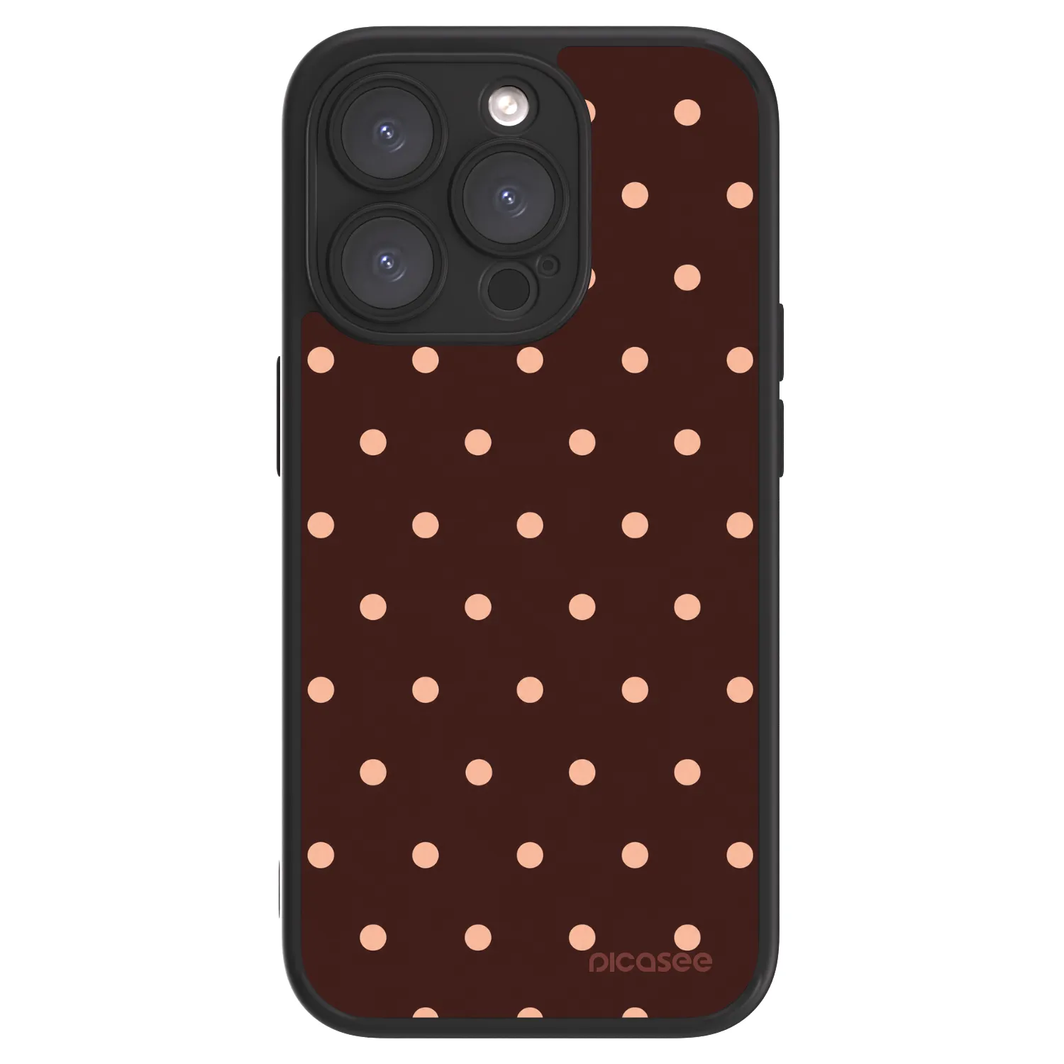 Picasee ULTIMATE CASE na Apple iPhone 15 Pro - Peach Dots & Chocolate