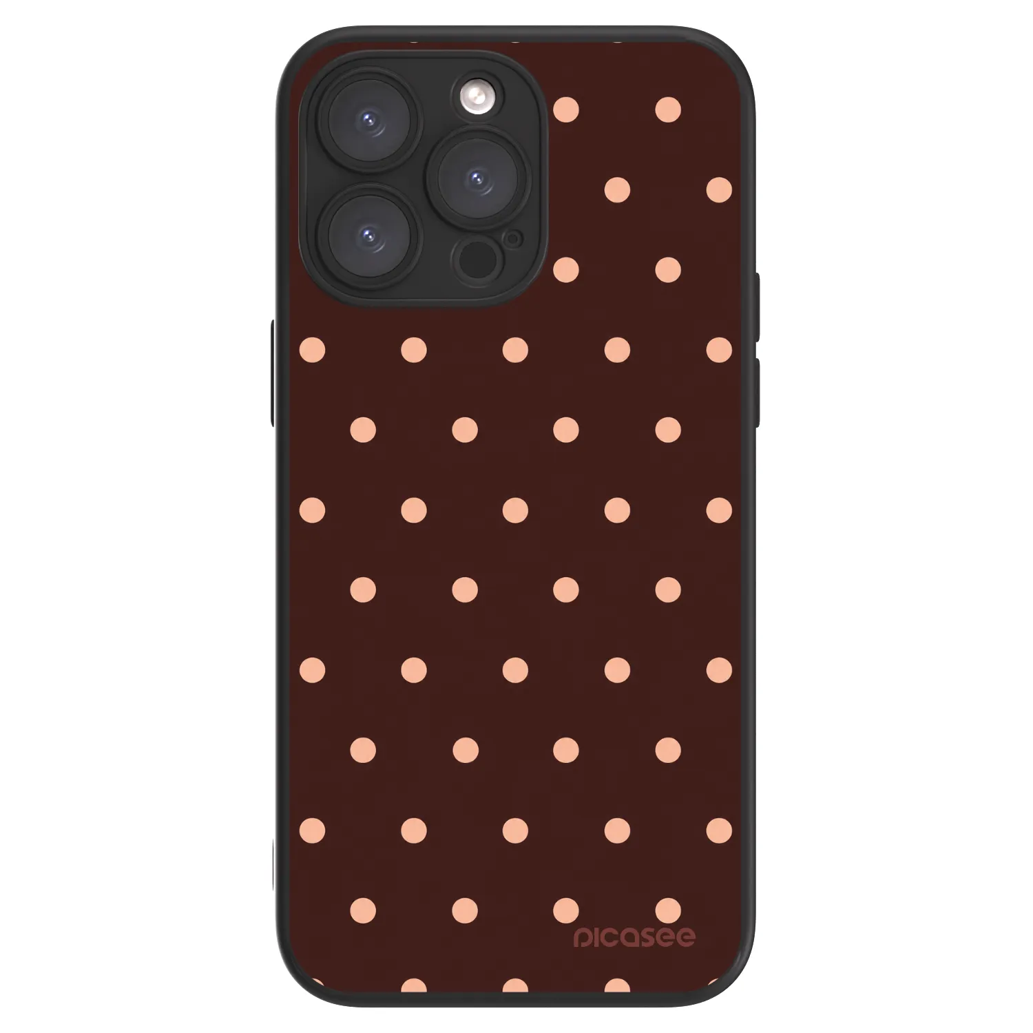 Picasee ULTIMATE CASE na Apple iPhone 15 Pro Max - Peach Dots & Chocolate