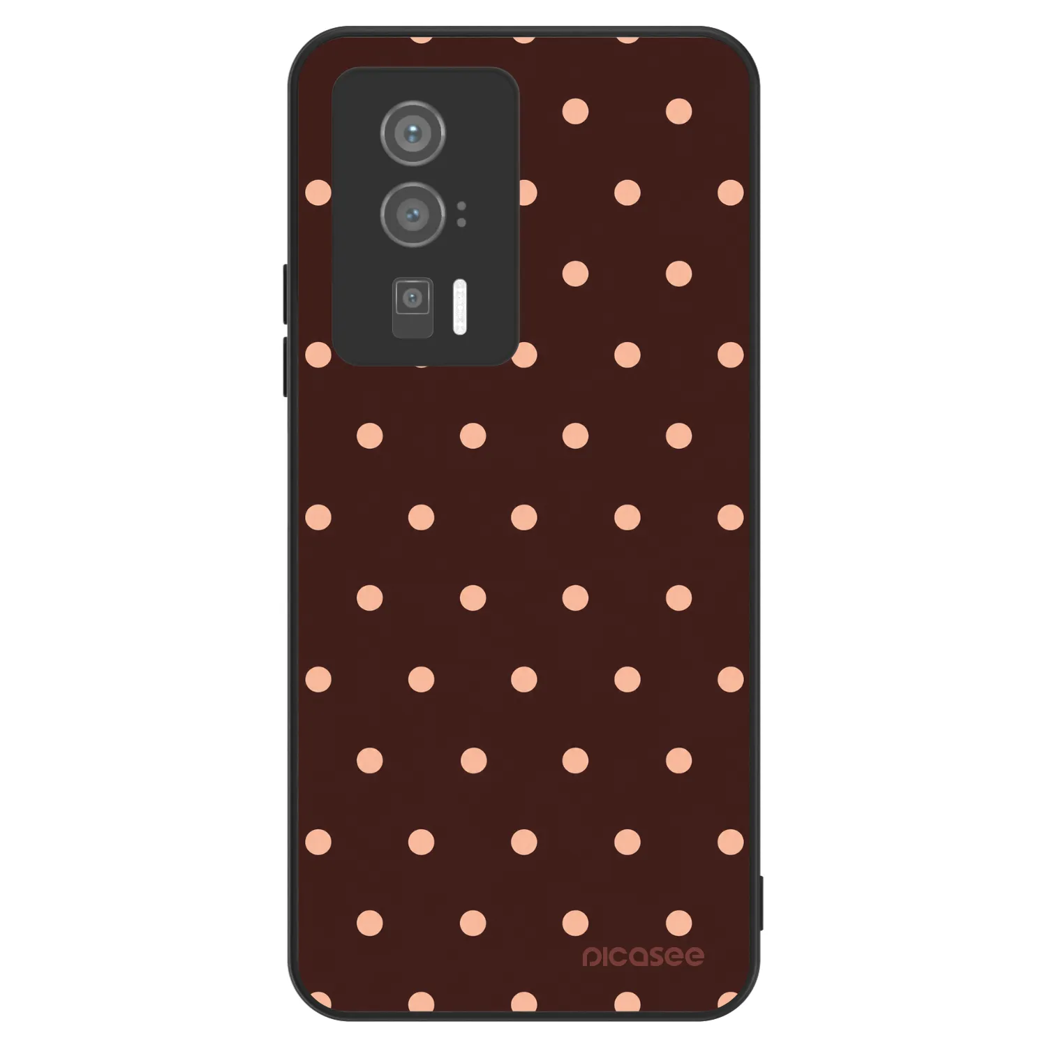 Picasee ULTIMATE CASE na Xiaomi Poco F5 Pro 5G - Peach Dots & Chocolate