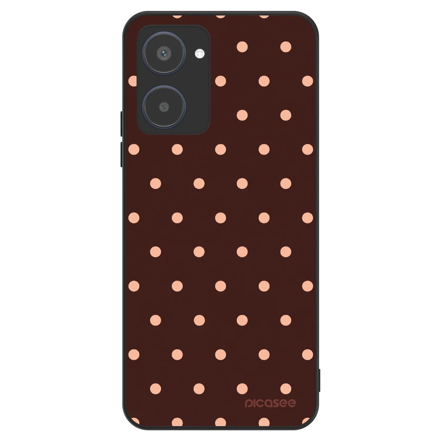 Picasee ULTIMATE CASE na Realme 10 4G - Peach Dots & Chocolate