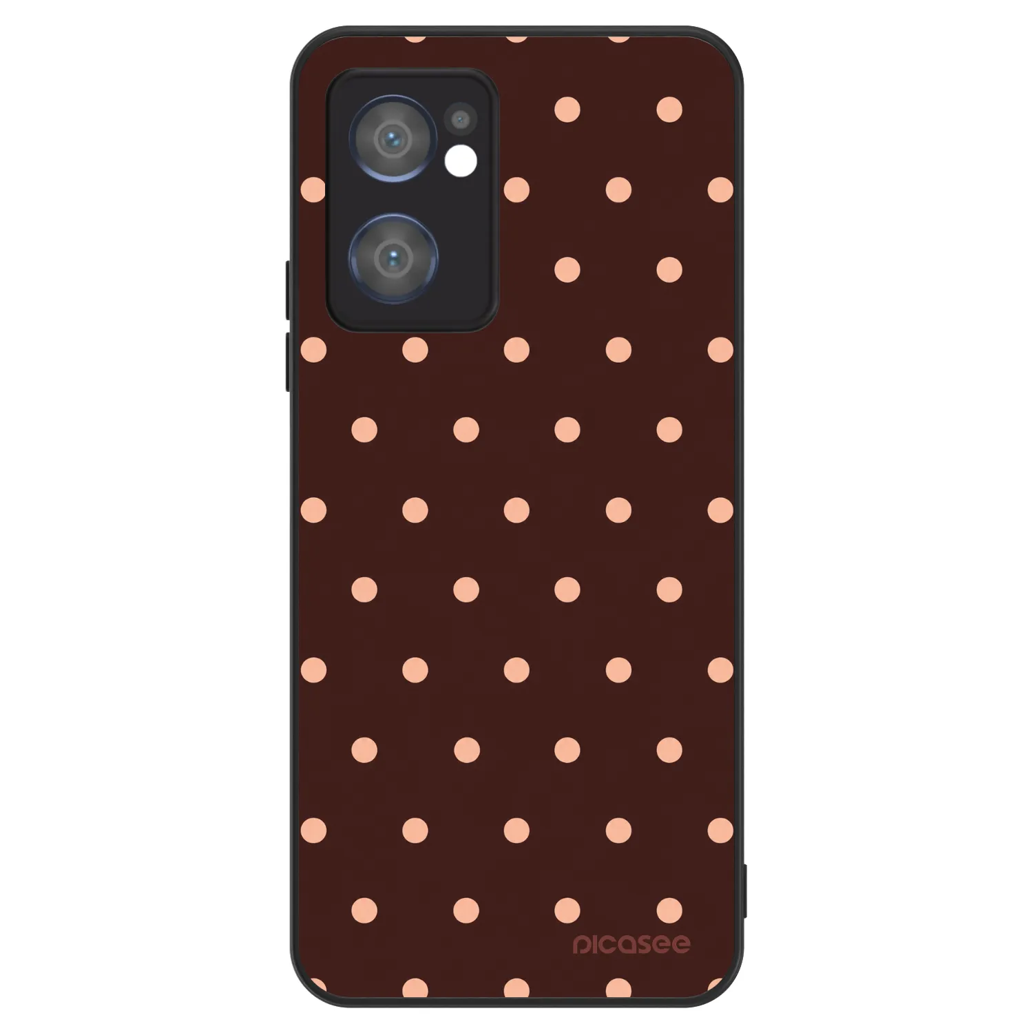 Picasee ULTIMATE CASE na OPPO Reno 7 5G - Peach Dots & Chocolate