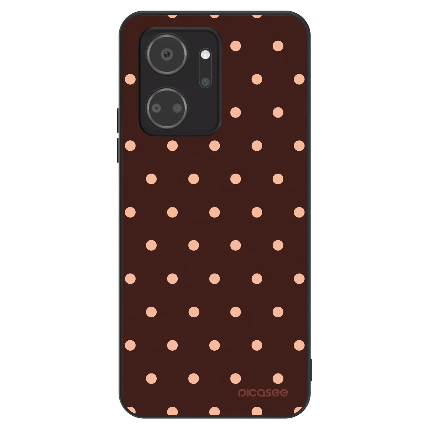 Picasee ULTIMATE CASE na Honor X7a - Peach Dots & Chocolate