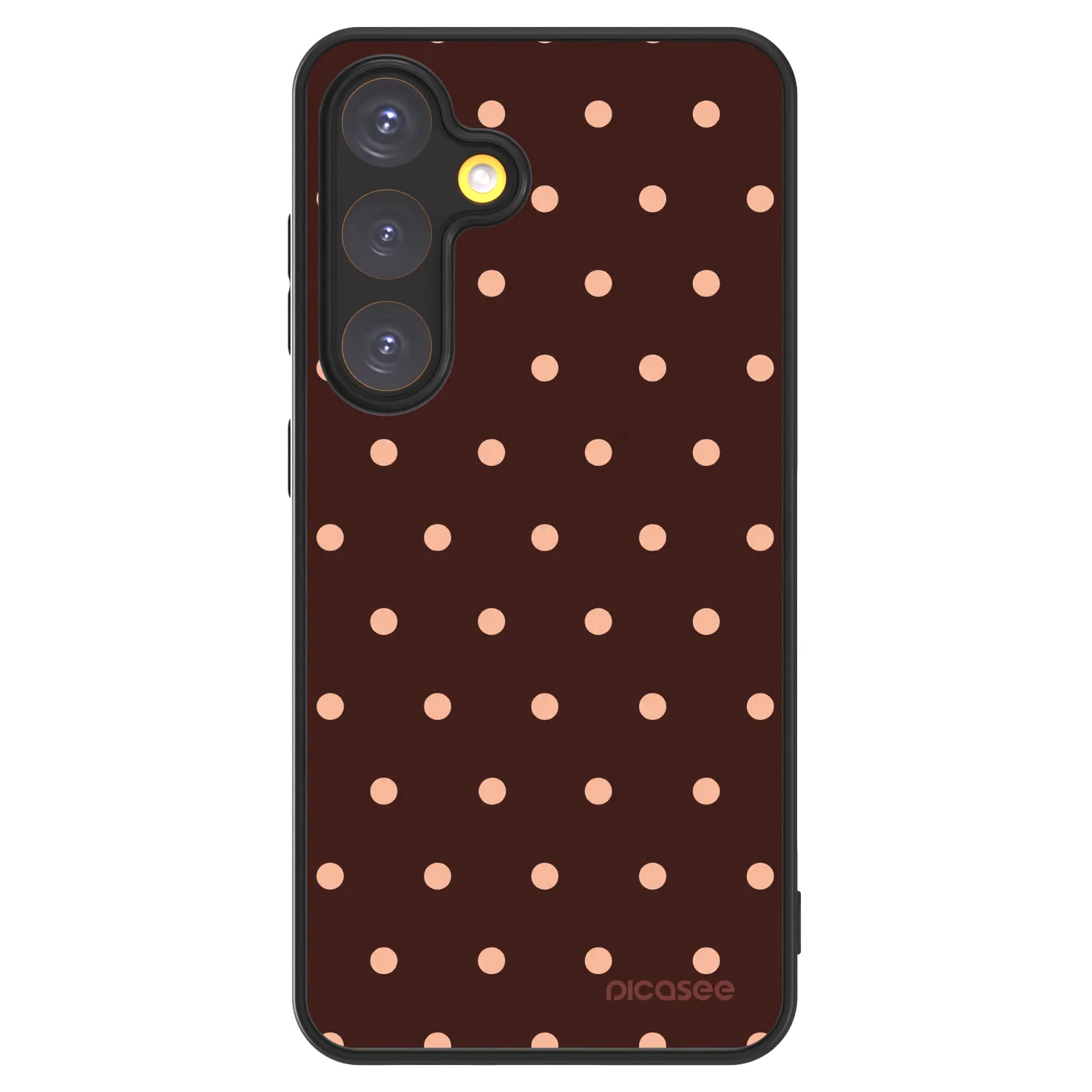 Picasee ULTIMATE CASE na Samsung Galaxy S24 S921B 5G - Peach Dots & Chocolate