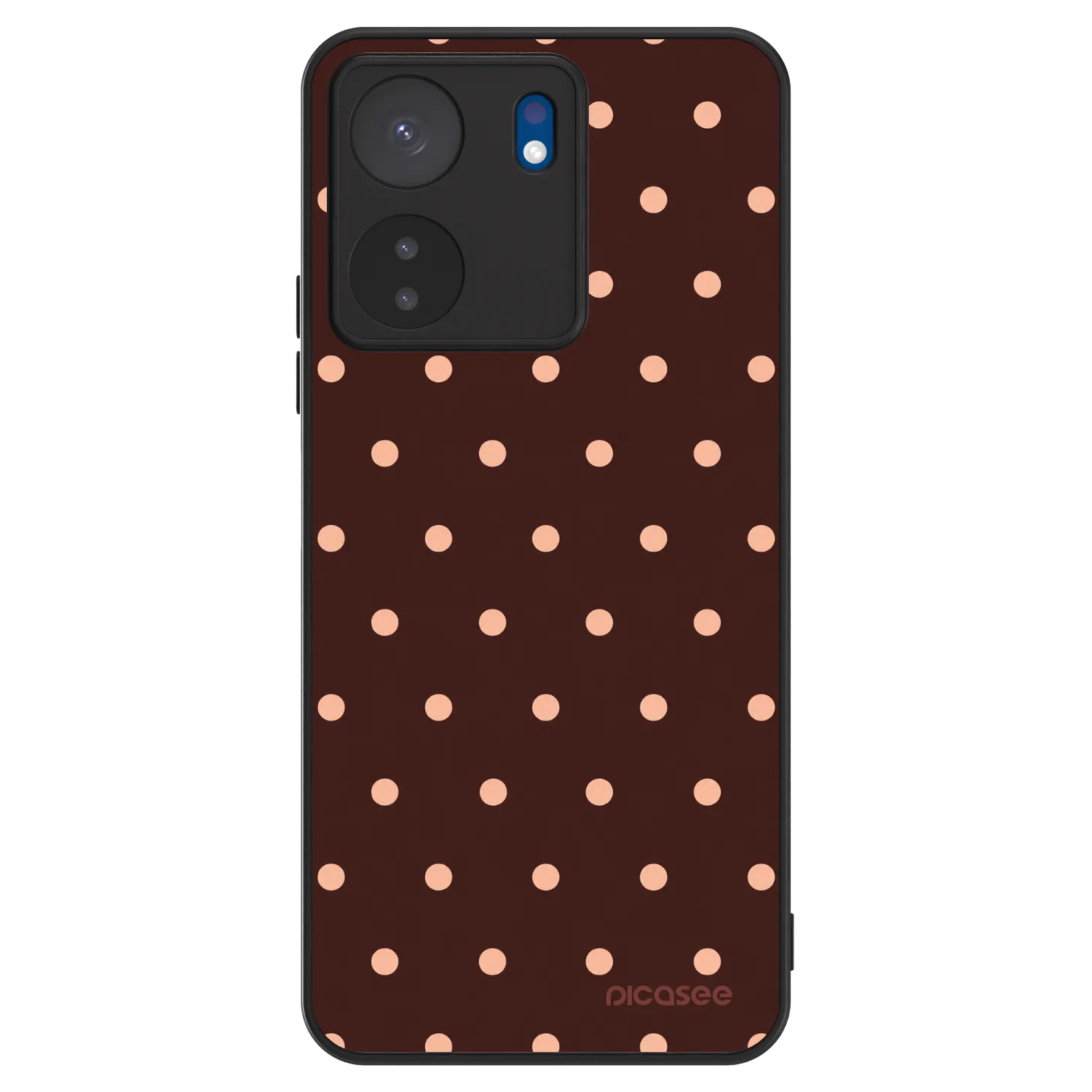 Picasee ULTIMATE CASE na Xiaomi Redmi 13C 4G - Peach Dots & Chocolate